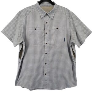 Merrell Men's L Tech Shirt UPF 30+ Opti Wick Short Sleeve Vented Hiking Travel